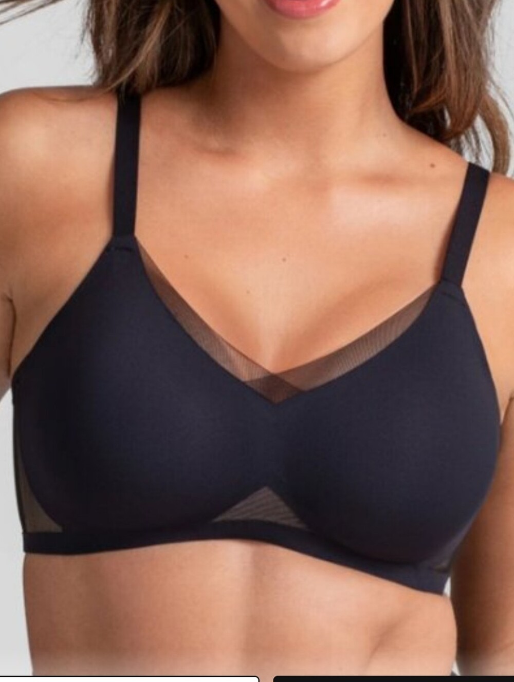 Honeylove NWT Wireless Black Comfort Bra